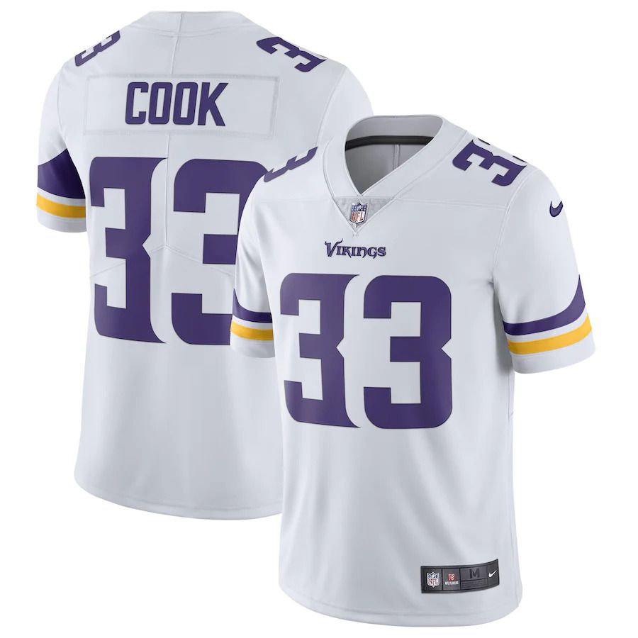 Men Minnesota Vikings #33 Dalvin Cook Nike White Vapor Untouchable Limited NFL Jersey->minnesota vikings->NFL Jersey